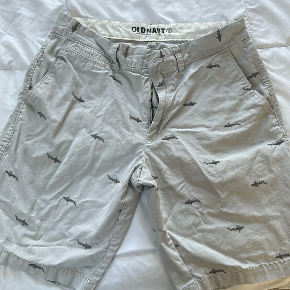 Old navy shark shorts 9inch inseam